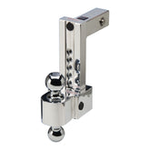 Fastway 44-00-4400 FLASH Adjustable Locking Ball Mount - 2" Receiver, 4" Drop, 2" & 2-5/16" Chrome Ball